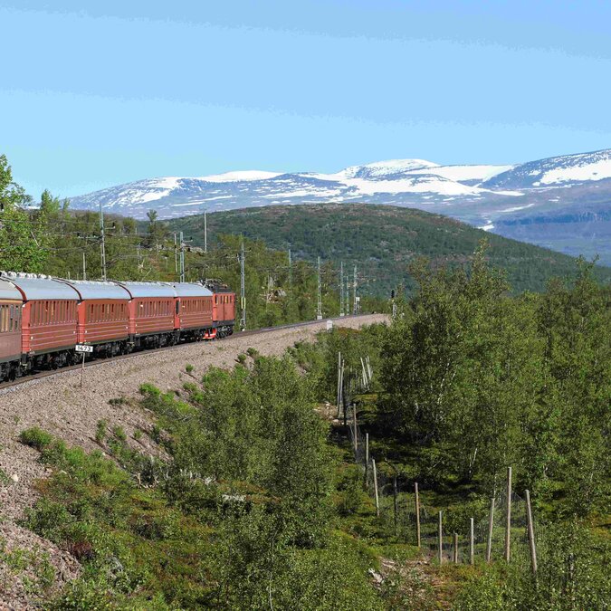 Erzbahn zwischen Luleå (Schweden) und Narvik (Norwegen), über den Polarkreis | © michael715 - stock.adobe.com 