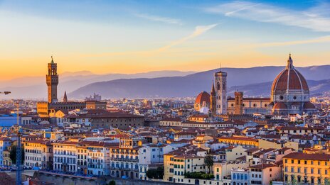 Aussicht auf Florenz nach Sonnenuntergang | © Shutterstock 230424784