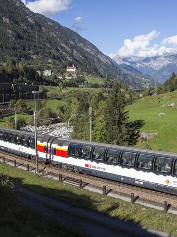 The Wattinger curve between Erstfeld and Göschenen | © SBB CFF FFS