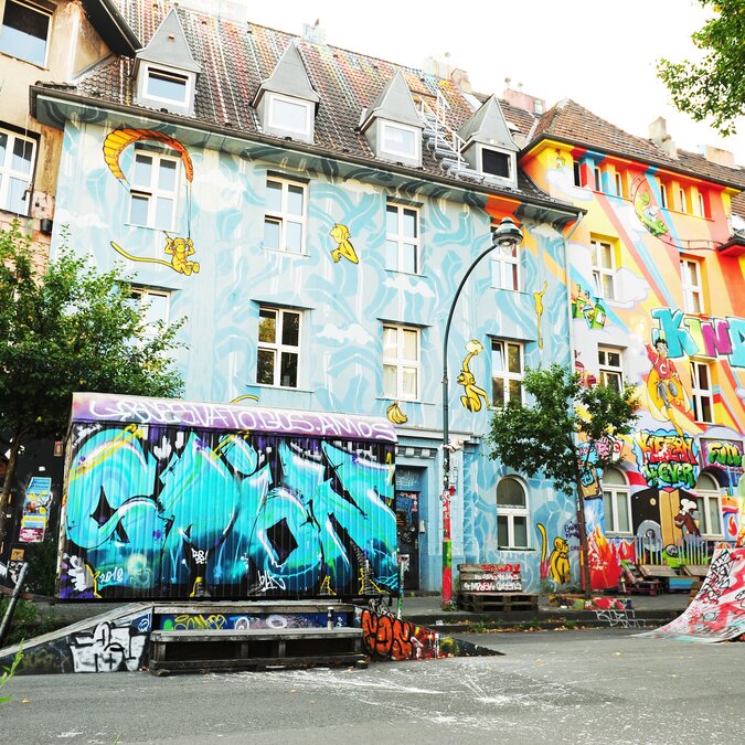 Photo de la Kiefernstrasse à Düsseldorf.  | © Düsseldorf Tourismus GmbH