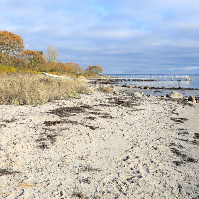 Beautiful Bellevue Beach in Aarhus, Denmark | © shutterstock_2560129319