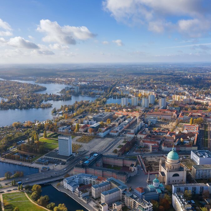 Luftbild über Potsdam | © Shutterstock 1849996981