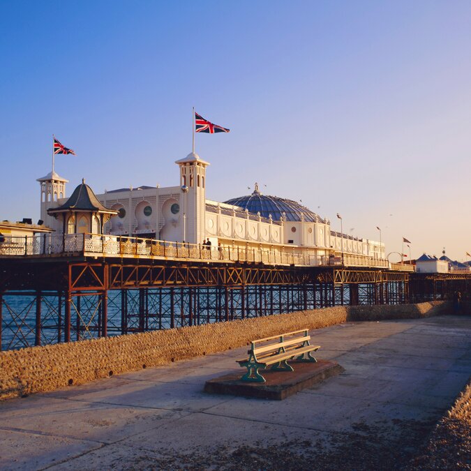 Palace Pier in Brighton, England | © Shutterstock 2428200085