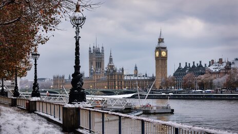 London an einem verschneiten Wintertag | &copy; shutterstock_2238623433