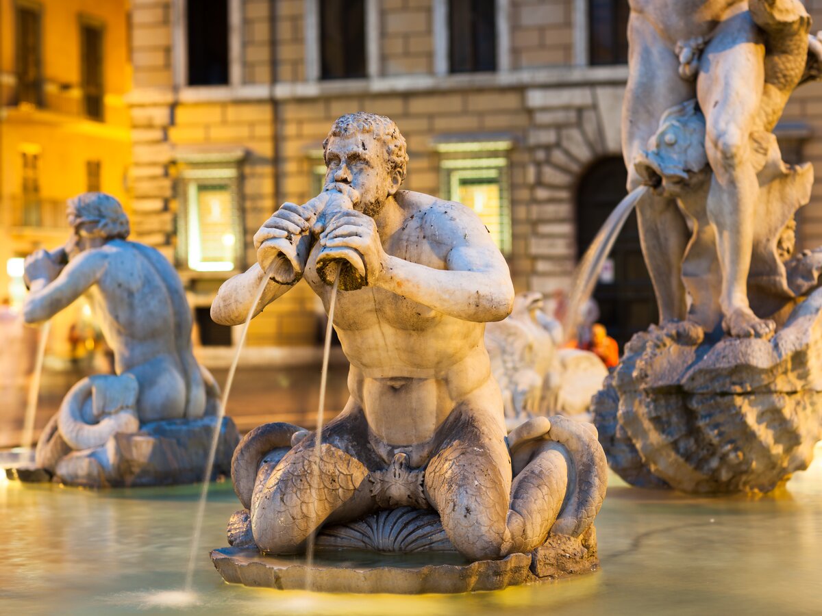 Piazza Navona Brunnen Statue | © Shutterstock 127994237