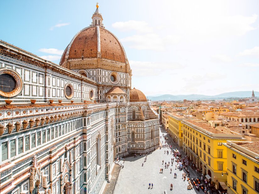 La construction de l'église Santa Maria del Fiore à Florenz | © Shutterstock 476859262